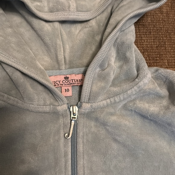 Juicy Couture little girl velour hoodie size 10, used but in good condition 🔥Y2K - Picture 5 of 7